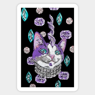 Diamond Unicat Sticker